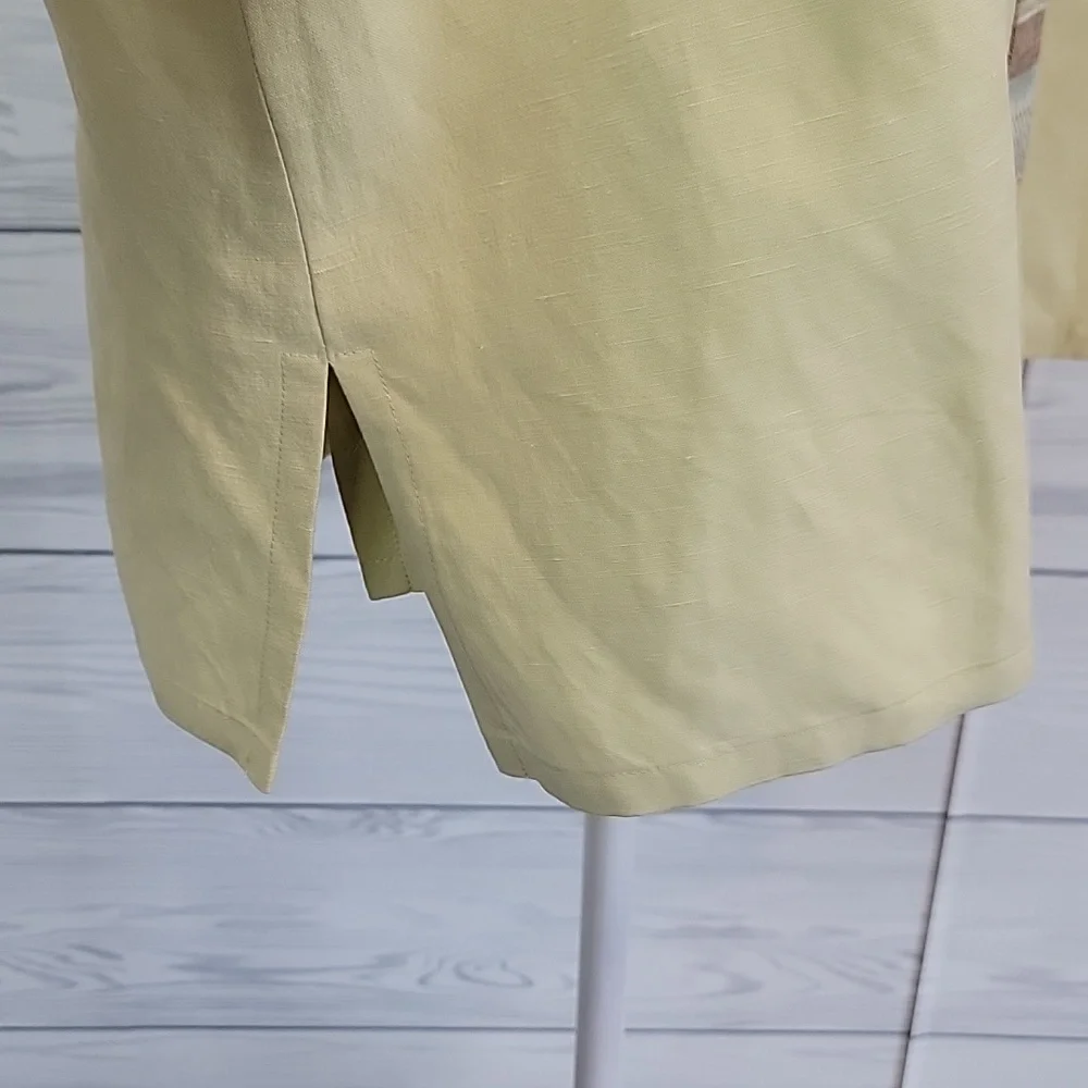 Vintage David Dart 3 Piece Set Silk Linen - Chartreuse Green Womens Size XL